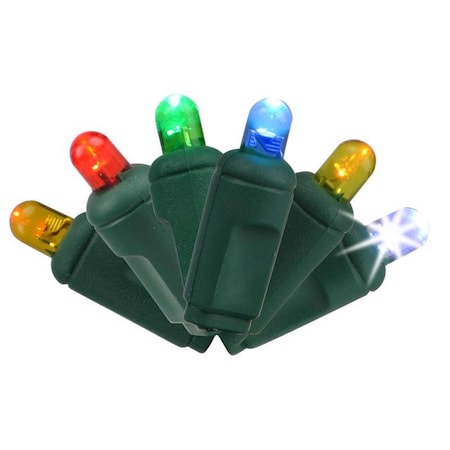 Celebrations Celebrations Platinum LED Mini Multicolored 50 ct String Christmas Lights 25 ft. 5MM50RFSA